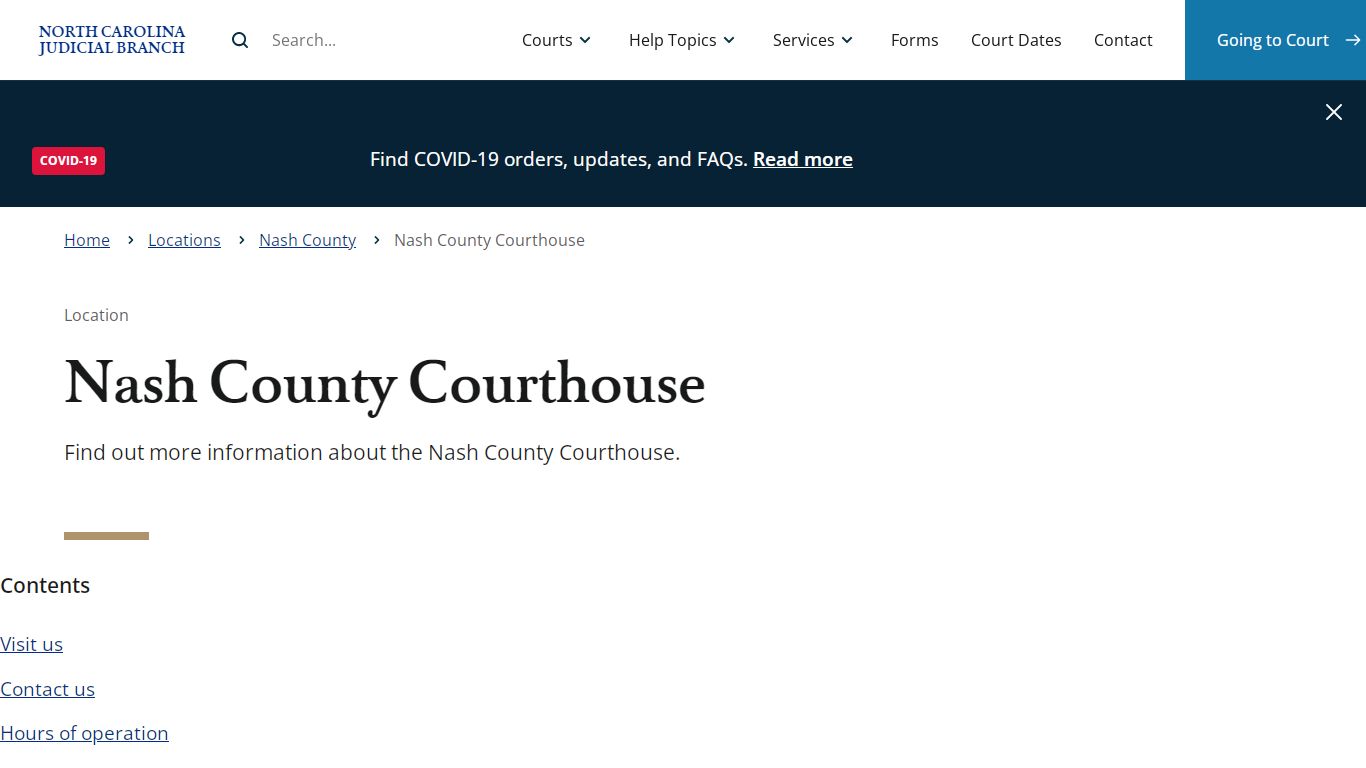 Nash County Courthouse | North Carolina Judicial Branch