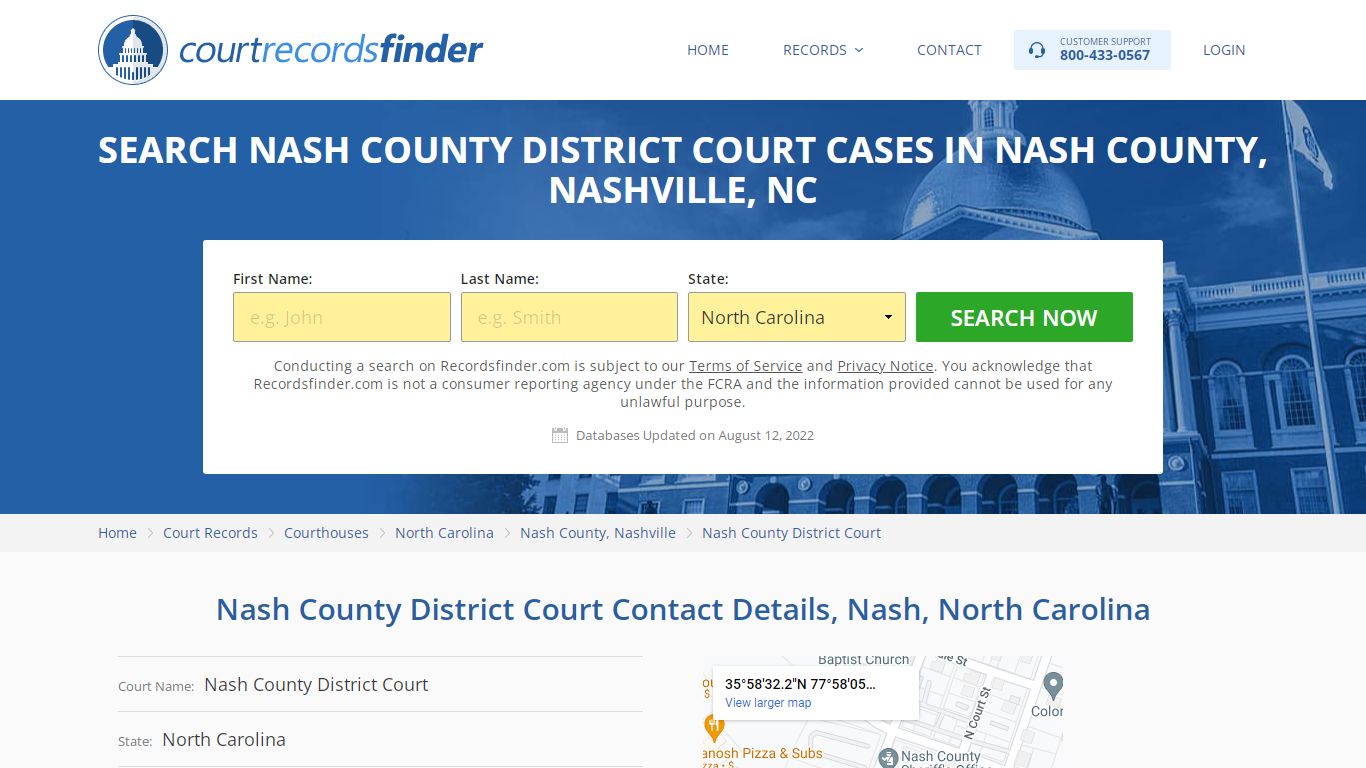 Nash County District Court Case Search, Nashville, Nash ...